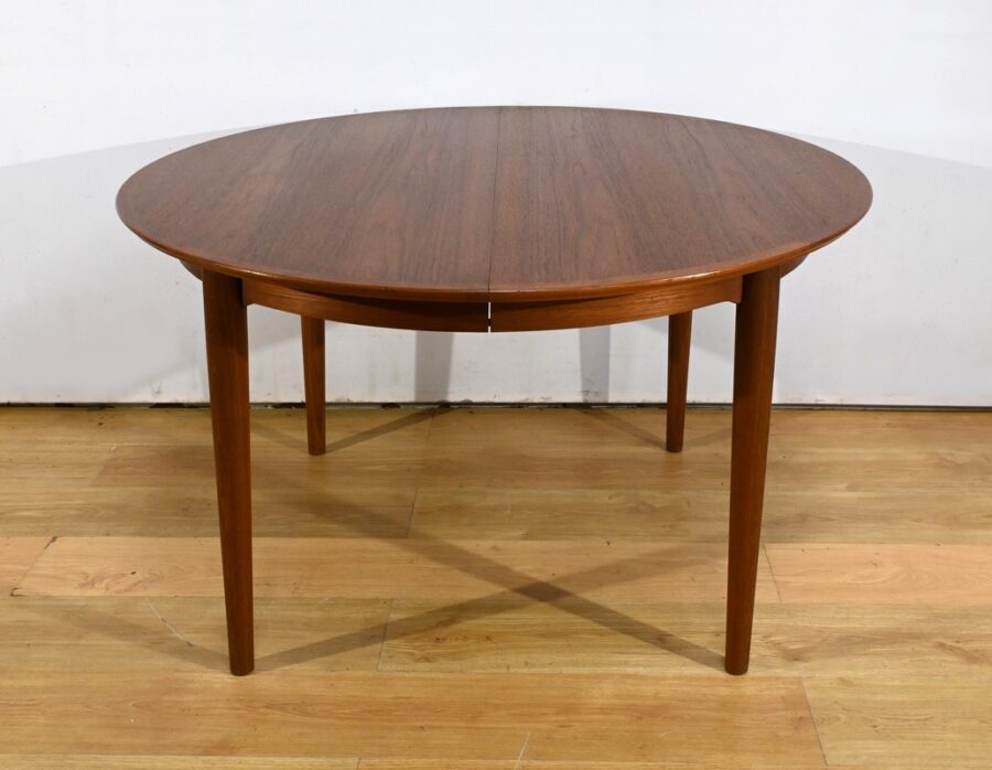 Table de Salle à Manger en Teck, style Scandinave - 1970 – Image 16