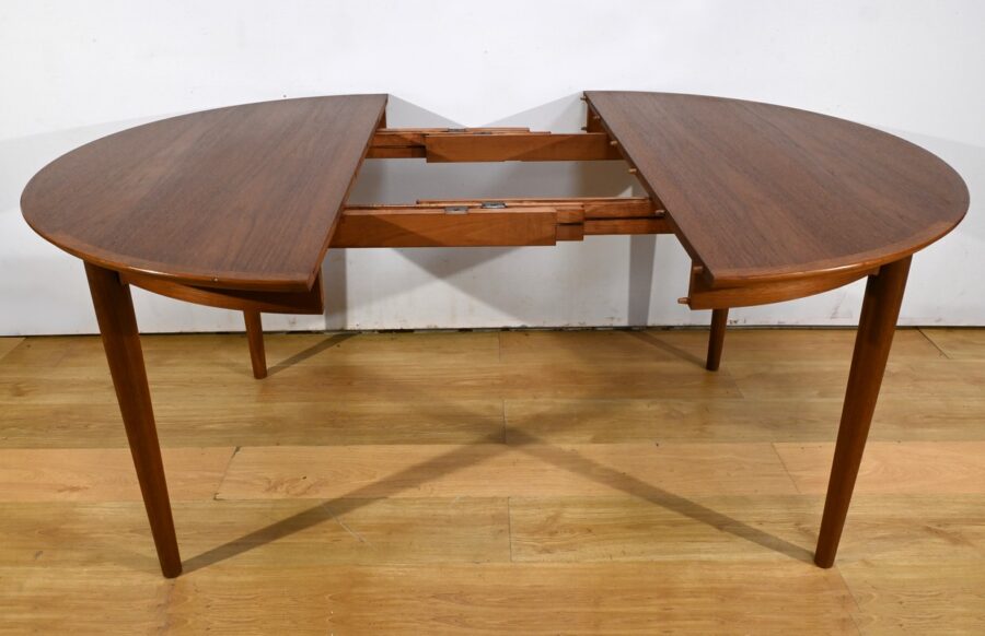 Table de Salle à Manger en Teck, style Scandinave - 1970 – Image 17