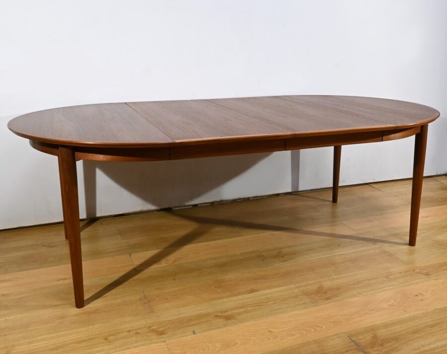 Table de Salle à Manger en Teck, style Scandinave - 1970 – Image 3