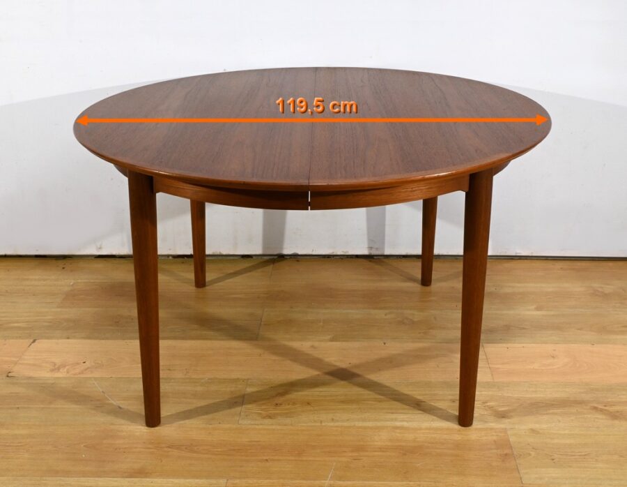 Table de Salle à Manger en Teck, style Scandinave - 1970 – Image 21