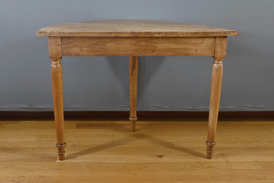 Console Demi-lune en Merisier Blond, style Louis-Philippe - 2ème partie XIXe – Image 10