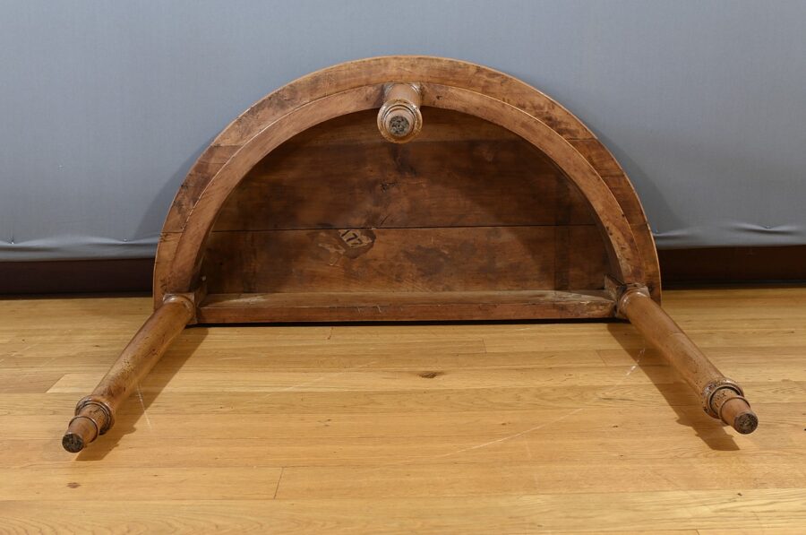 Console Demi-lune en Merisier Blond, style Louis-Philippe - 2ème partie XIXe – Image 12
