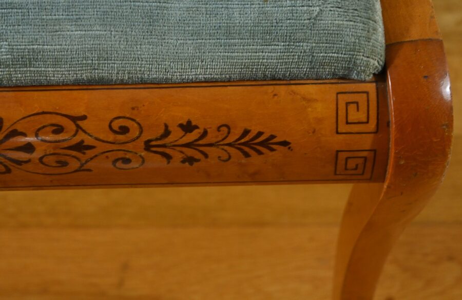 Chaises en Érable Moucheté, style Charles X - Milieu XXe – Image 14