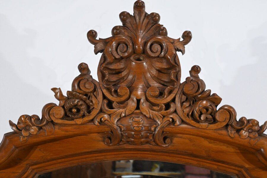 Miroir en Chêne, style Louis XV - Fin XIXe – Image 4