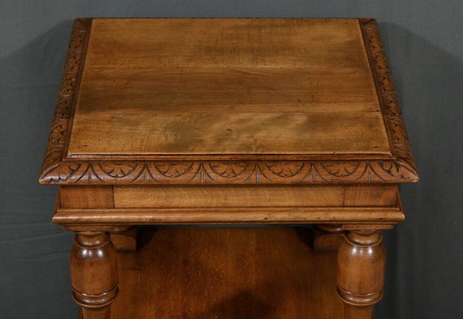 Petite Table de Salon en Noyer massif, style Louis-Philippe - Fin XIXe – Image 5