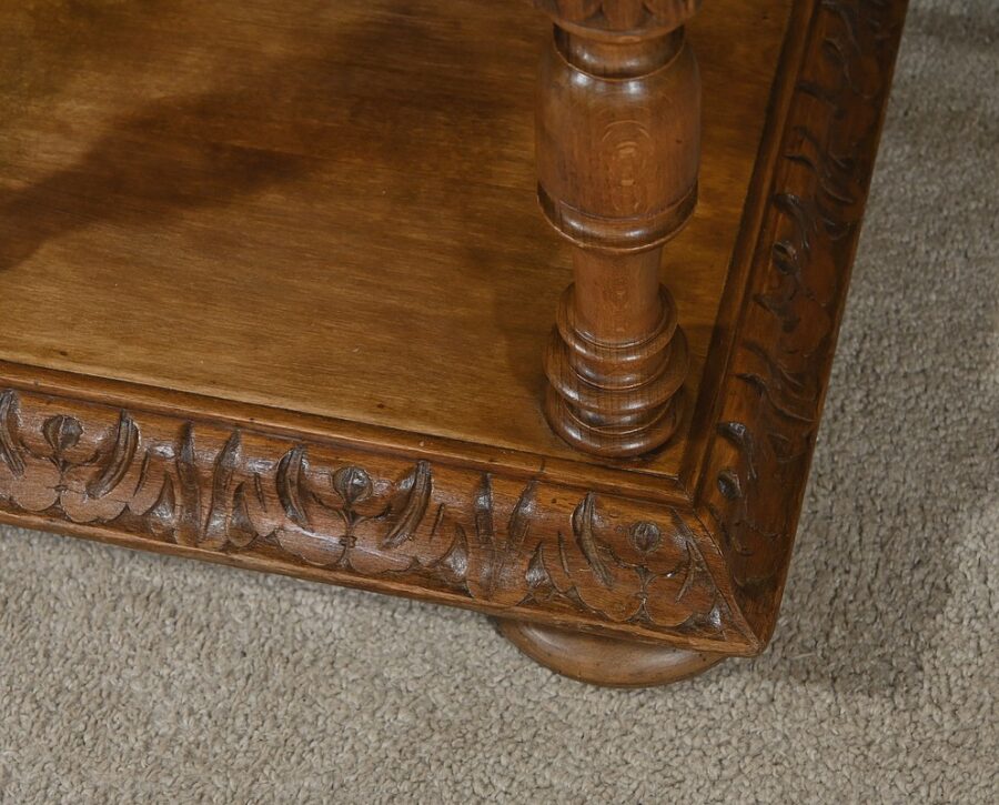 Petite Table de Salon en Noyer massif, style Louis-Philippe - Fin XIXe – Image 10