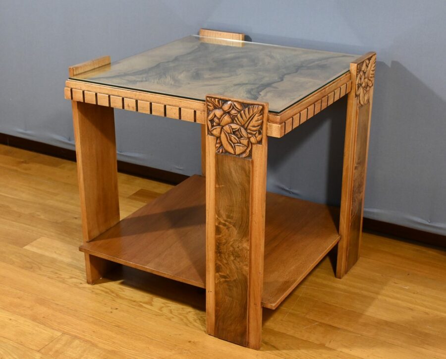 Table Basse en Noyer, Art Déco - 1930 – Image 3