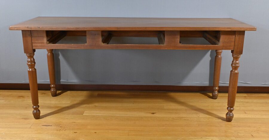 Table Bureau en Acajou massif - 2ème partie XIXe – Image 13