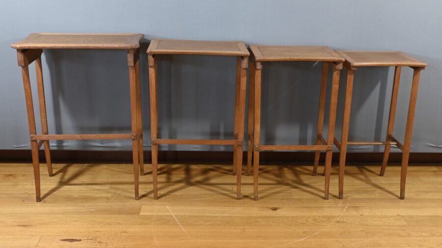 Tables Gigognes en Chêne - 1930 – Image 4