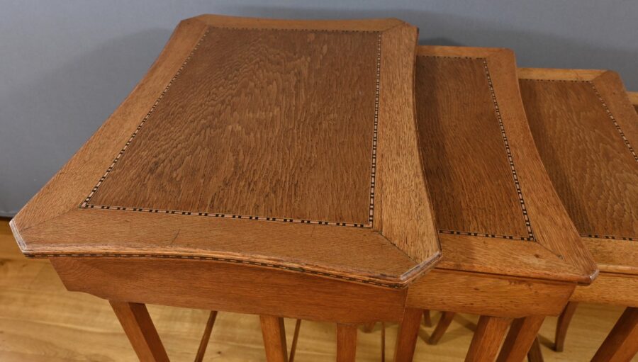 Tables Gigognes en Chêne - 1930 – Image 8
