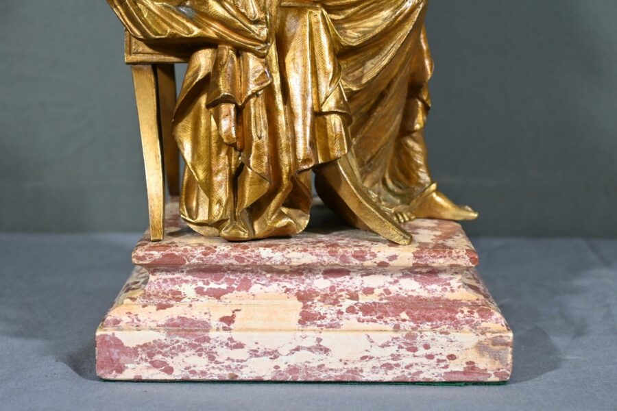 Bronze à Patine Dorée "La Couture" - Début XXe – Image 18