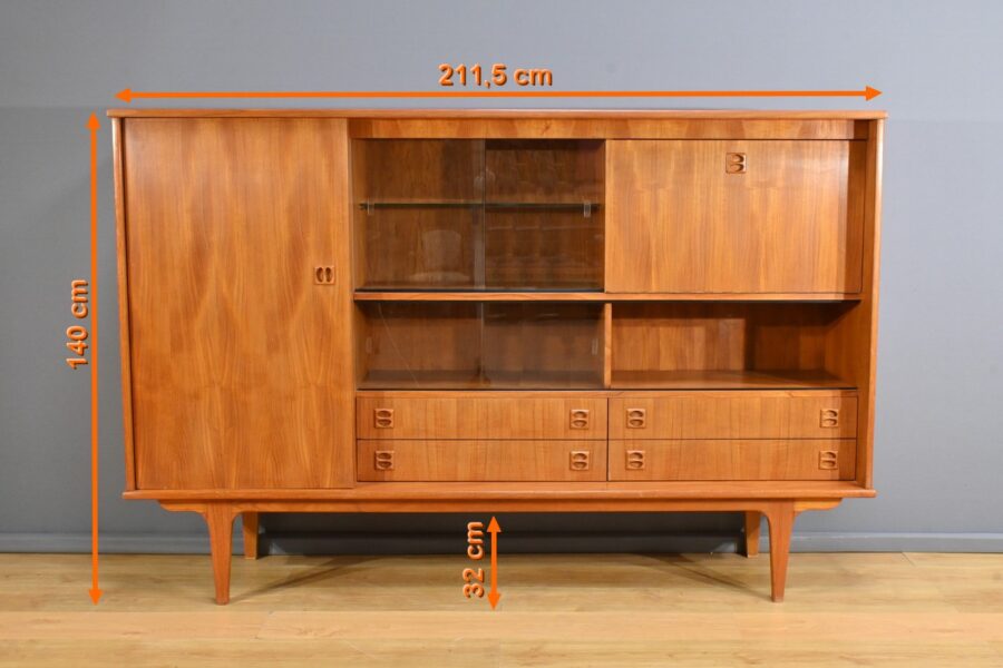 Buffet Scandinave en Teck Blond – 1970 – Image 24