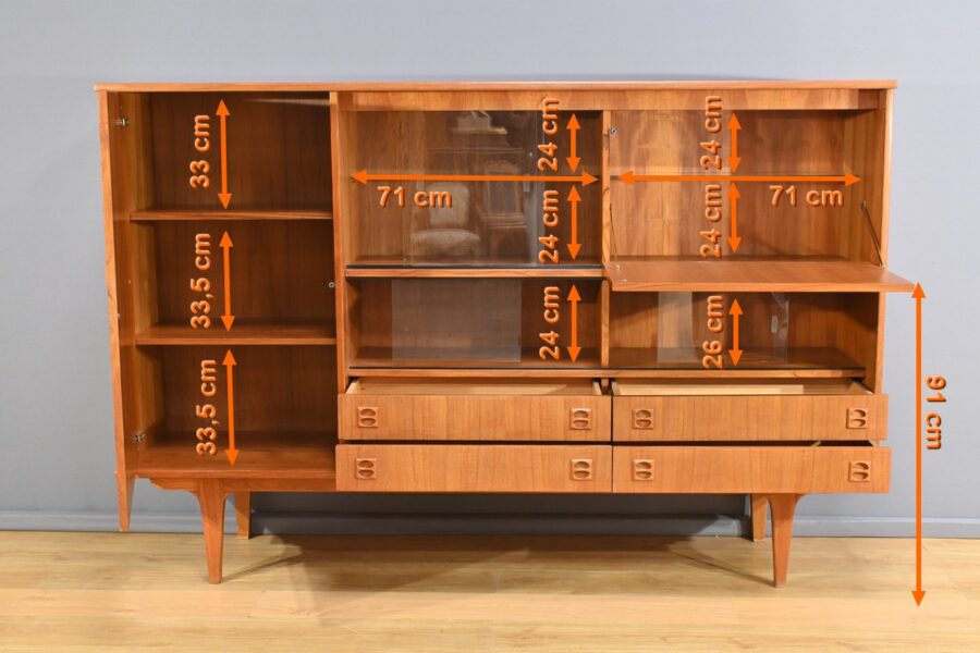 Buffet Scandinave en Teck Blond – 1970 – Image 26