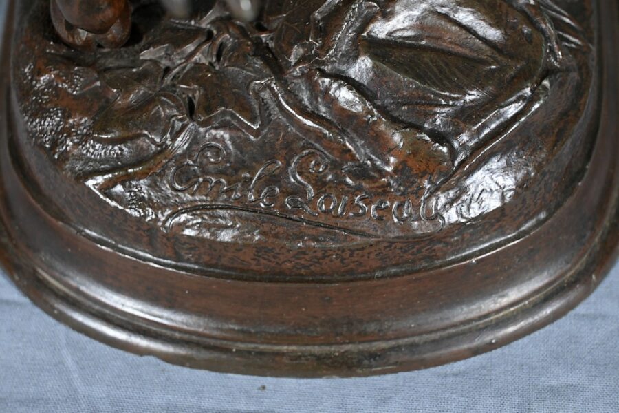 Régule, Cheval et son Poulain, signé E. Loiseau – Début XXe – Image 15