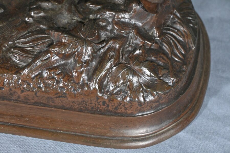 Régule, Cheval et son Poulain, signé E. Loiseau – Début XXe – Image 16