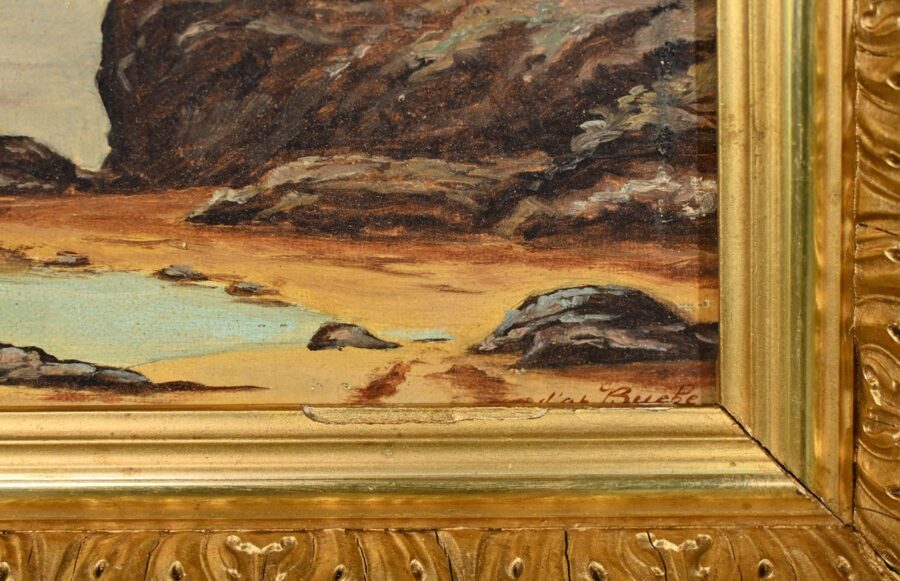 Peinture à l’Huile, signée A.Derémy – 1902 – Image 10