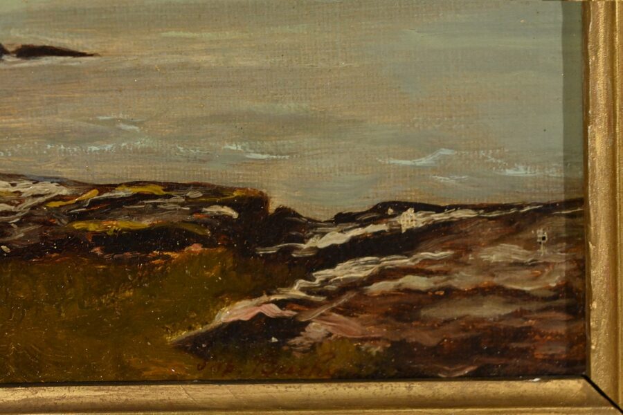 Peinture à l’Huile, signée A.Derémy – 1902 – Image 11