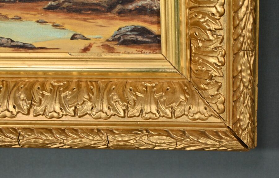 Peinture à l’Huile, signée A.Derémy – 1902 – Image 11