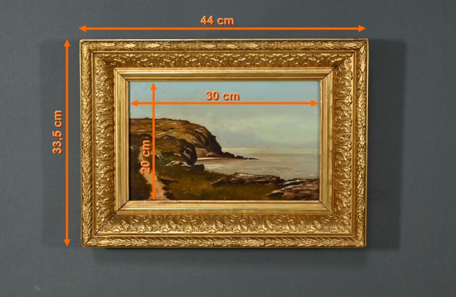 Peinture à l’Huile, signée A.Derémy – 1902 – Image 12