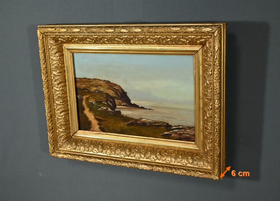 Peinture à l’Huile, signée A.Derémy – 1902 – Image 13