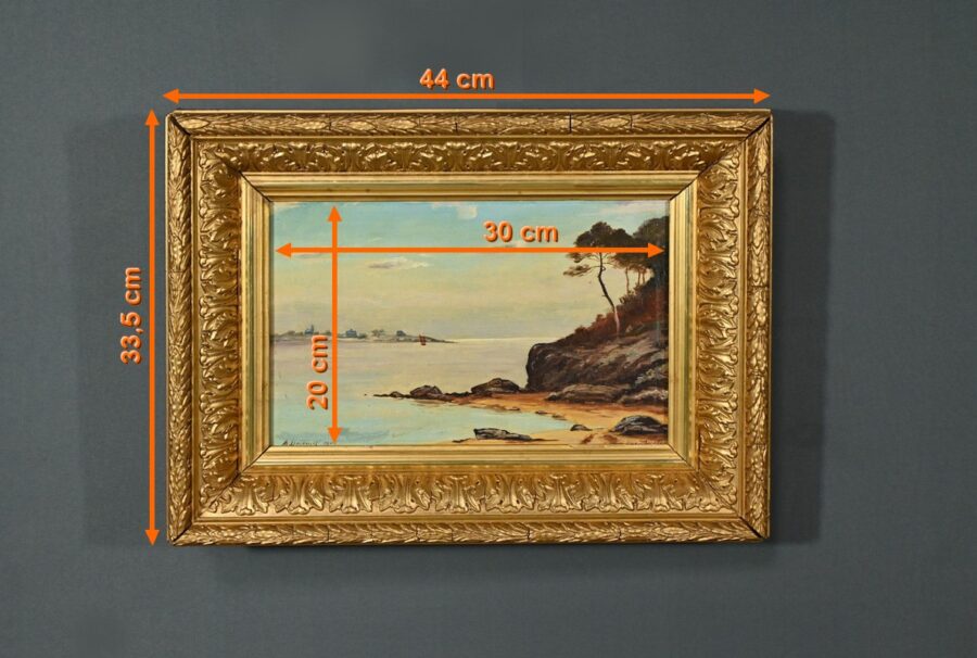 Peinture à l’Huile, signée A.Derémy – 1902 – Image 14