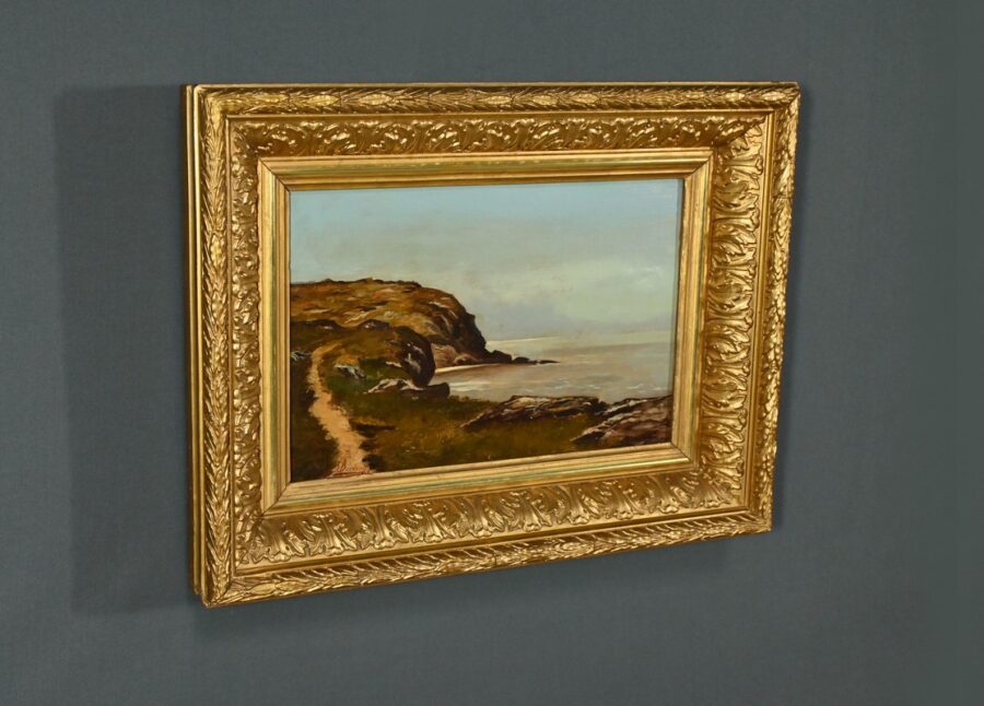 Peinture à l’Huile, signée A.Derémy – 1902 – Image 2