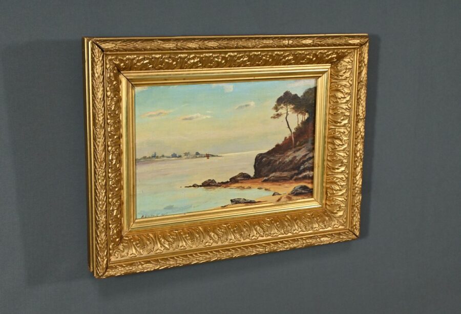 Peinture à l’Huile, signée A.Derémy – 1902 – Image 2