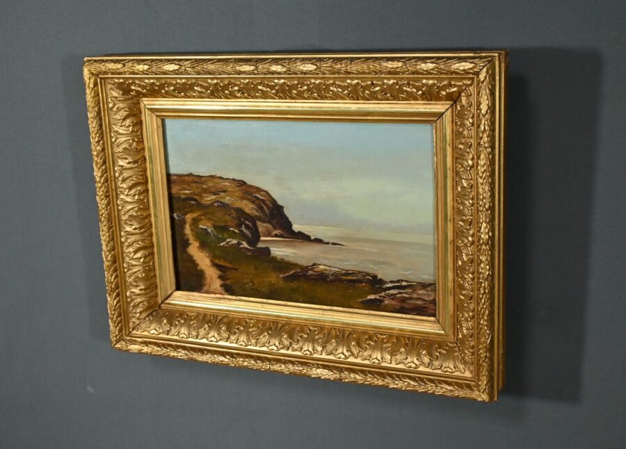 Peinture à l’Huile, signée A.Derémy – 1902 – Image 3
