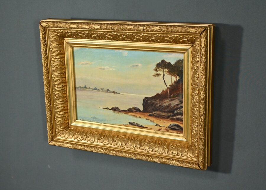 Peinture à l’Huile, signée A.Derémy – 1902 – Image 3