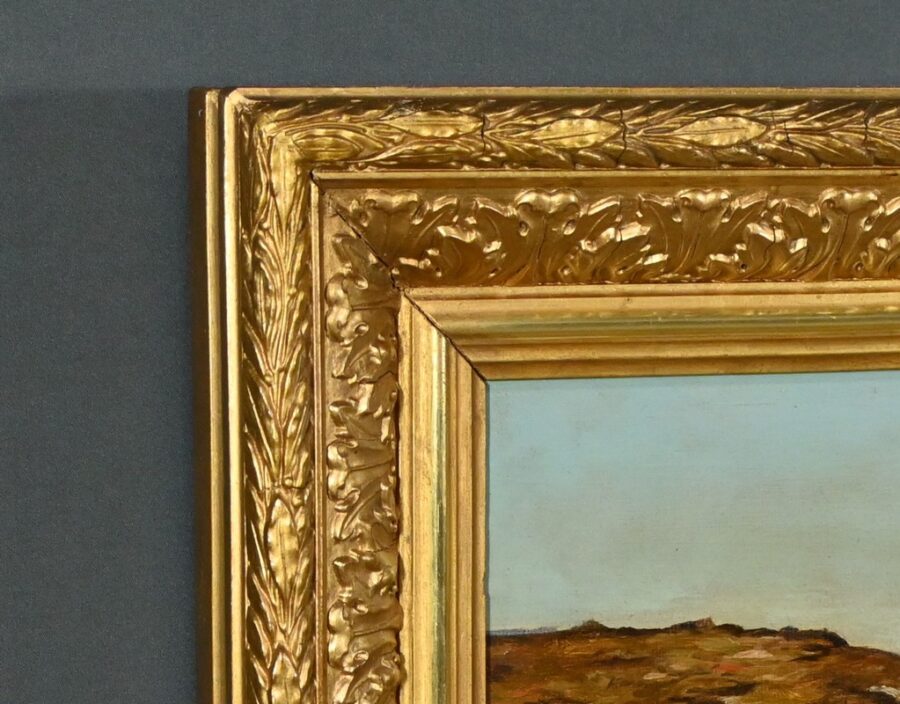 Peinture à l’Huile, signée A.Derémy – 1902 – Image 4