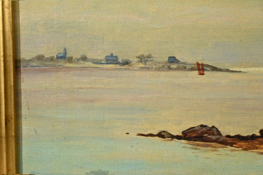 Peinture à l’Huile, signée A.Derémy – 1902 – Image 5