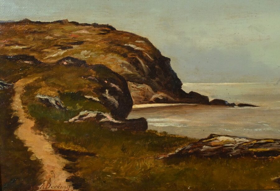 Peinture à l’Huile, signée A.Derémy – 1902 – Image 7