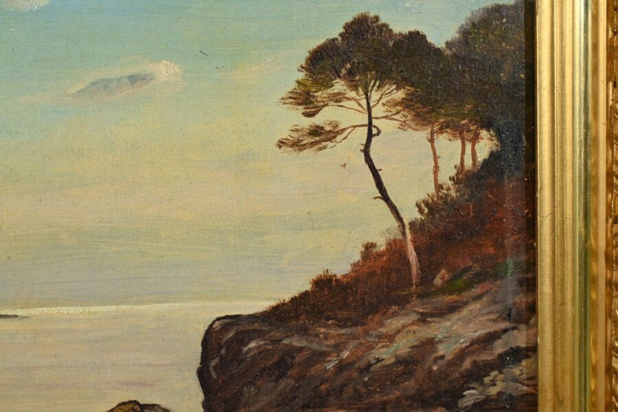 Peinture à l’Huile, signée A.Derémy – 1902 – Image 7