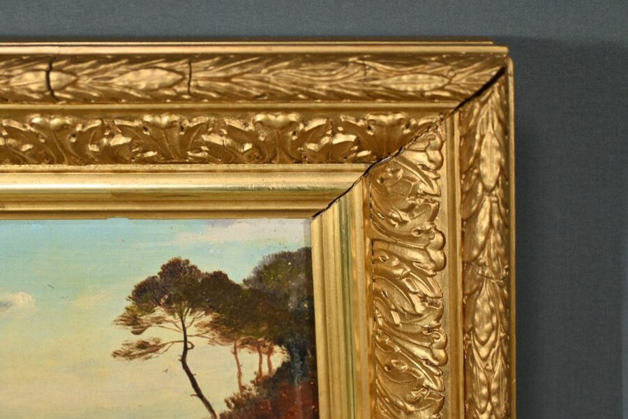 Peinture à l’Huile, signée A.Derémy – 1902 – Image 8