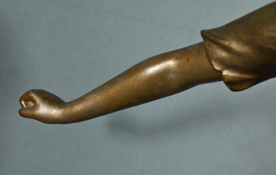 Sculpture en Régule, « Semeuse », signée A. de Ranieri – Milieu XXe – Image 10