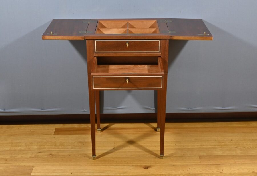 Travailleuse en Acajou, style Directoire – Fin XIXe – Image 4