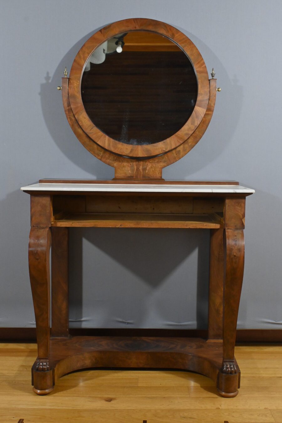Coiffeuse en Ronce d'Acajou, époque Restauration - Début XIXe – Image 16
