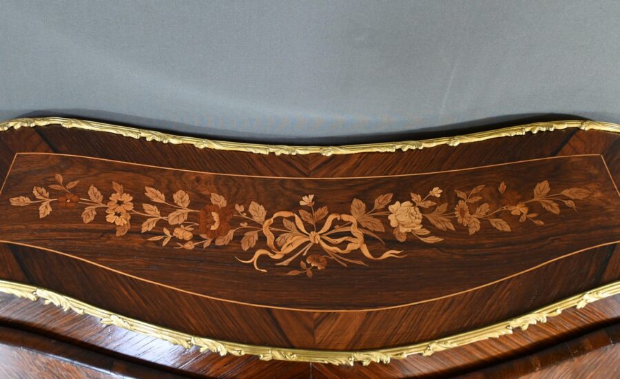 Bureau de Dame en Palissandre, style Louis XV – 2ème Partie XIXe – Image 9