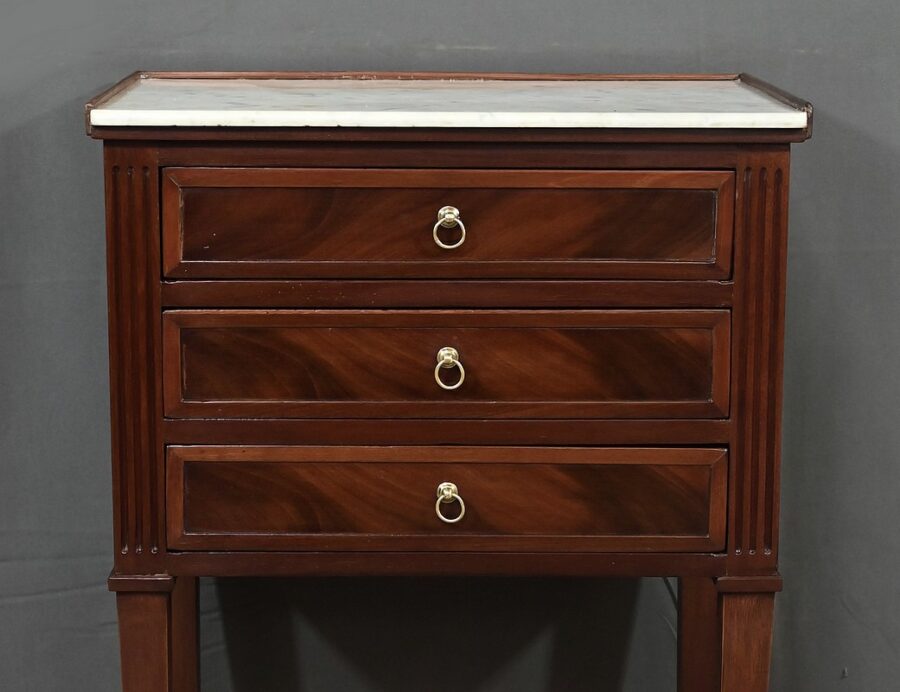 Petit Chiffonnier en Acajou, style Louis XVI – 2ème partie XIXe – Image 7