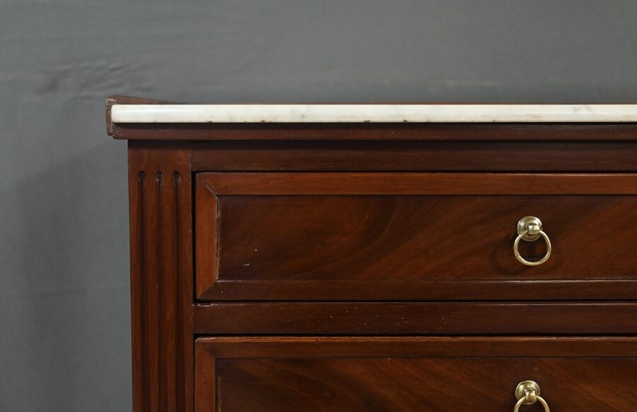 Petit Chiffonnier en Acajou, style Louis XVI – 2ème partie XIXe – Image 8