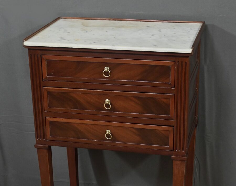 Petit Chiffonnier en Acajou, style Louis XVI – 2ème partie XIXe – Image 10