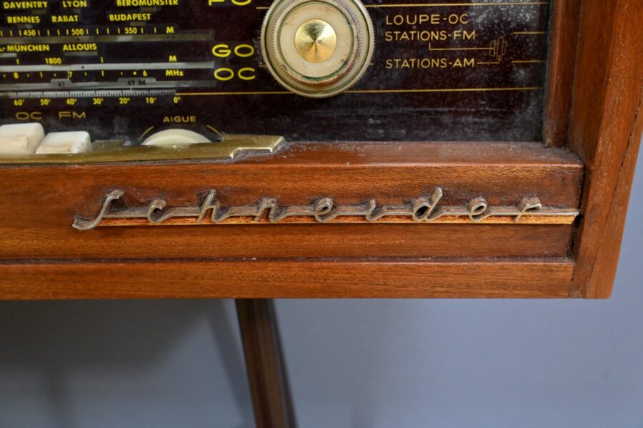 Meuble Radio Schneider en Acajou – Milieu XXe – Image 11