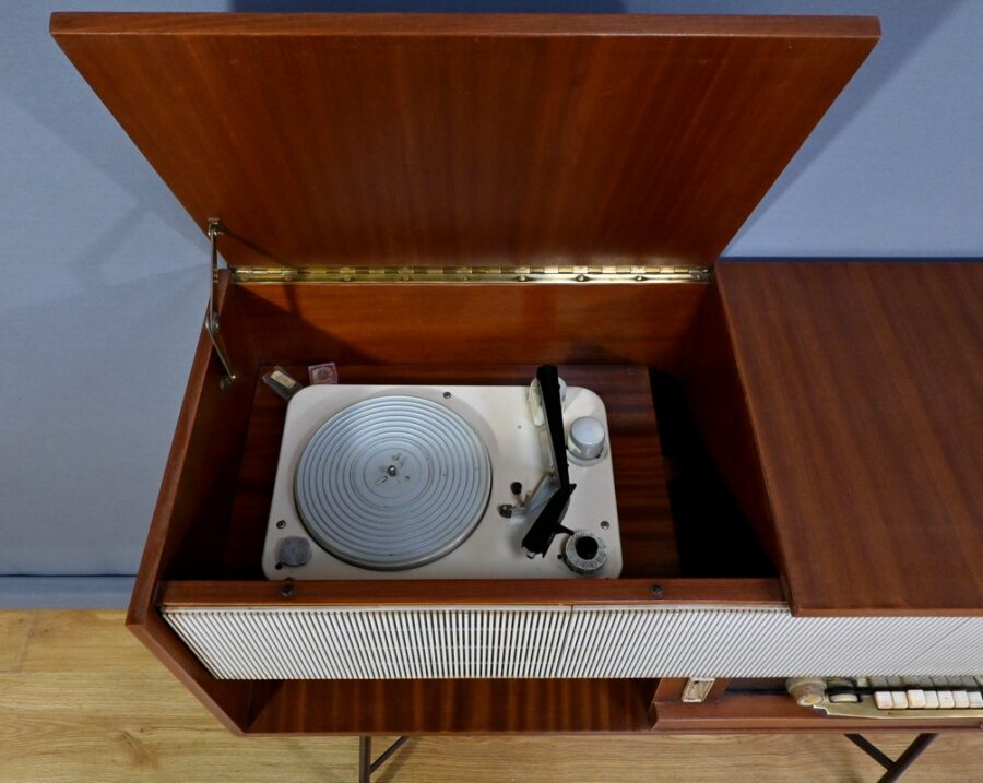 Meuble Radio Schneider en Acajou – Milieu XXe – Image 16
