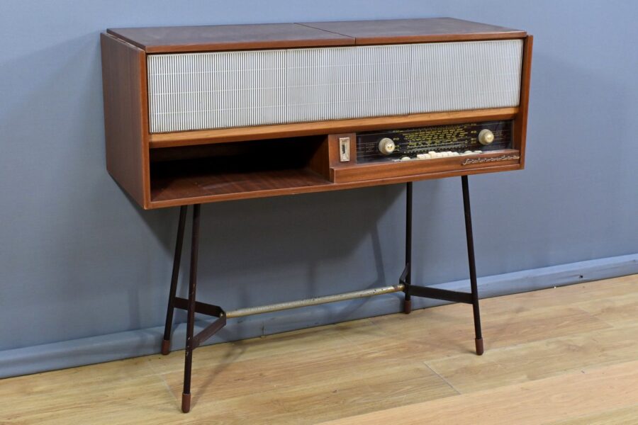 Meuble Radio Schneider en Acajou – Milieu XXe – Image 2