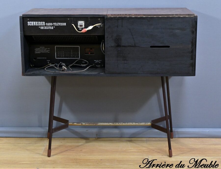 Meuble Radio Schneider en Acajou – Milieu XXe – Image 21