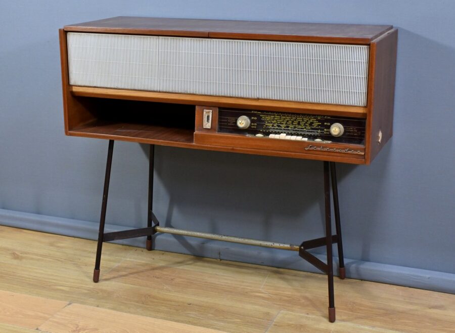 Meuble Radio Schneider en Acajou – Milieu XXe – Image 3
