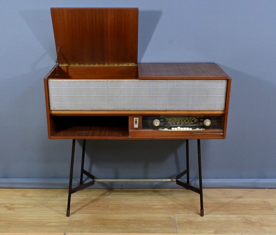 Meuble Radio Schneider en Acajou – Milieu XXe – Image 4