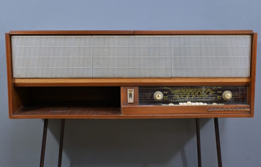 Meuble Radio Schneider en Acajou – Milieu XXe – Image 5