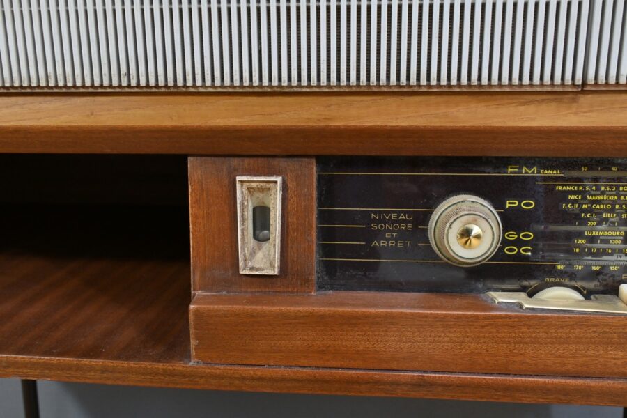 Meuble Radio Schneider en Acajou – Milieu XXe – Image 8