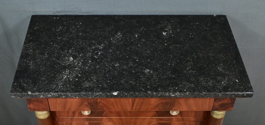 Petite Commode Chiffonnière en Acajou, style Empire – 1ère partie XXe – Image 4